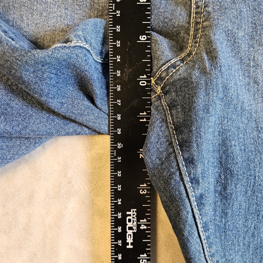 Faith Jeans Womens Size 12 Denim "Don't Lose Faith" Casual Jeans Distressed - Picture 10 of 11